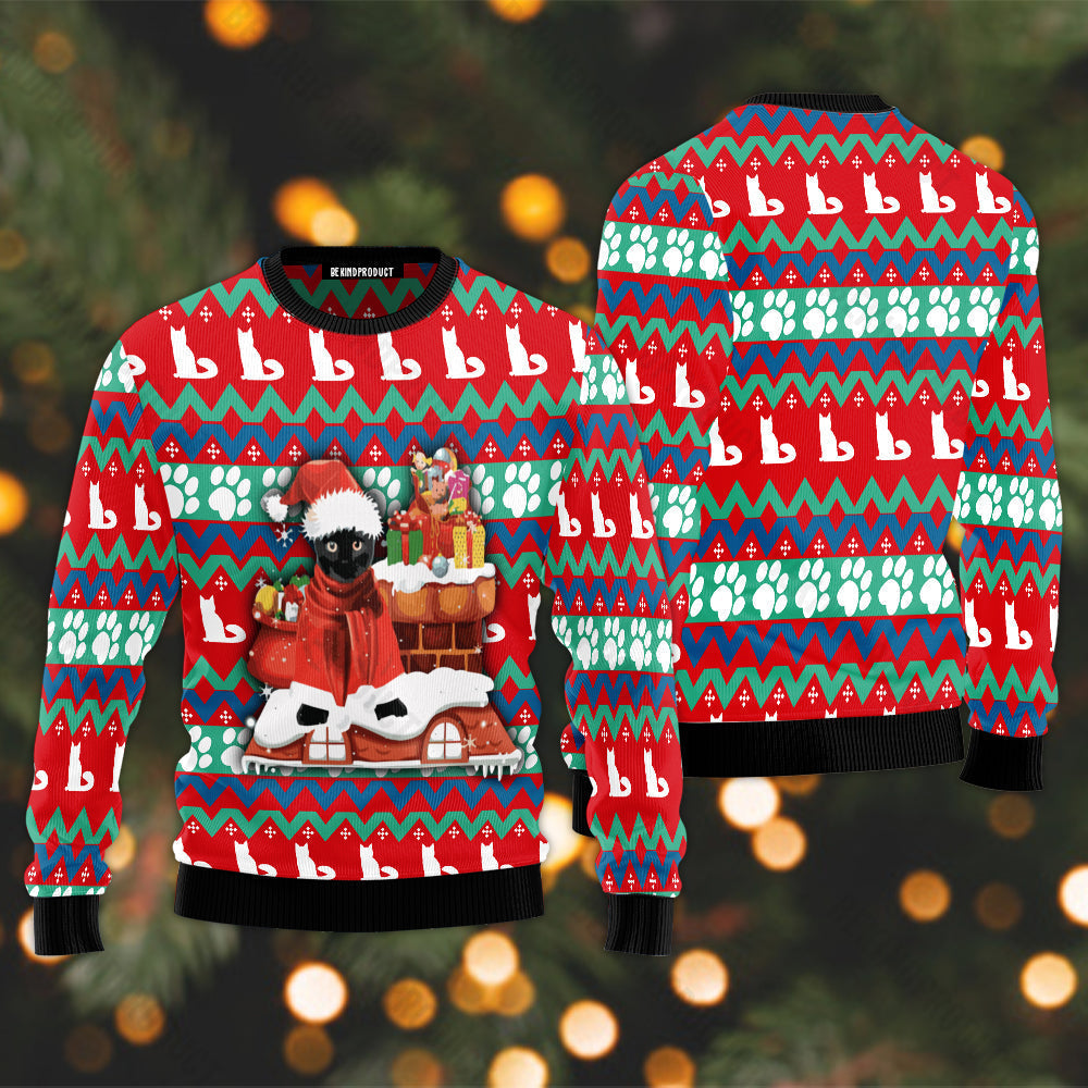 Cat Socks Christmas Ugly Christmas Sweater For Men & Women Christmas Gift Sweater USN3007 - WeCustomit