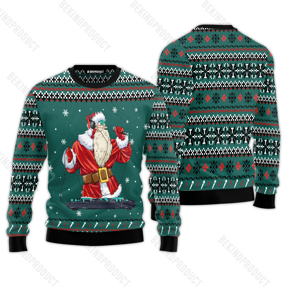 Christmas Santa Claus Singing Ugly Christmas Sweater For Men & Women Christmas Gift Sweater USN3011 - WeCustomit