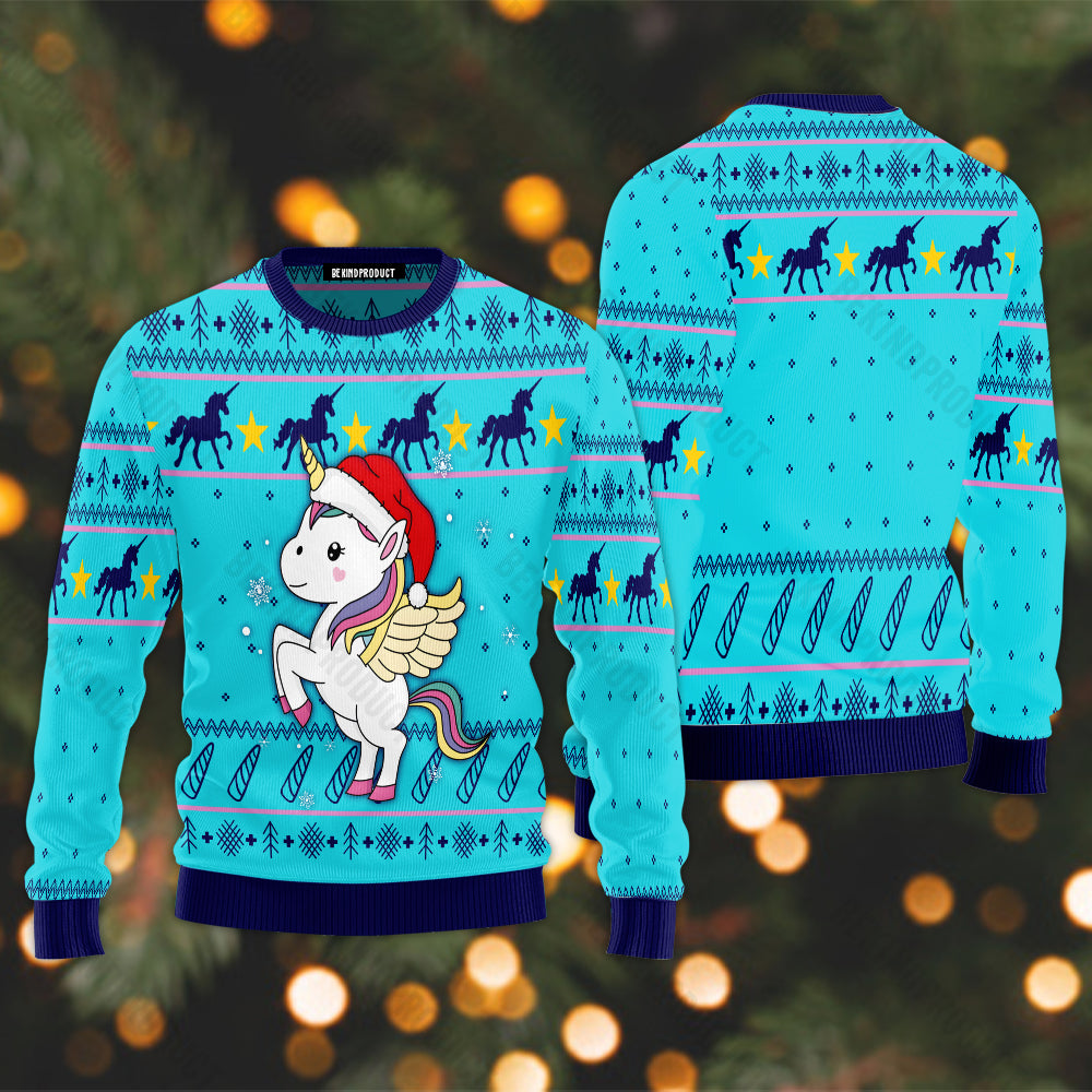 Merry Christmas Unicorn Ugly Christmas Sweater For Men & Women Christmas Gift Sweater USN3013 - WeCustomit