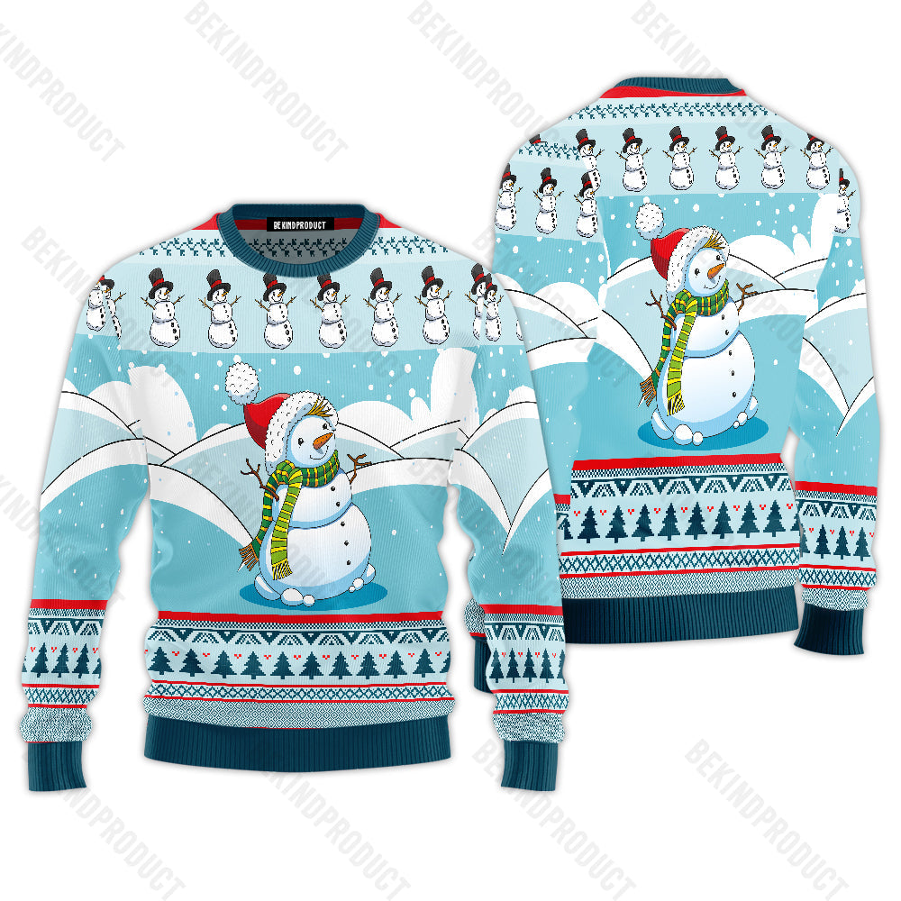 Christmas Snowman Ugly Christmas Sweater For Men & Women Christmas Gift Sweater USN3017 - WeCustomit