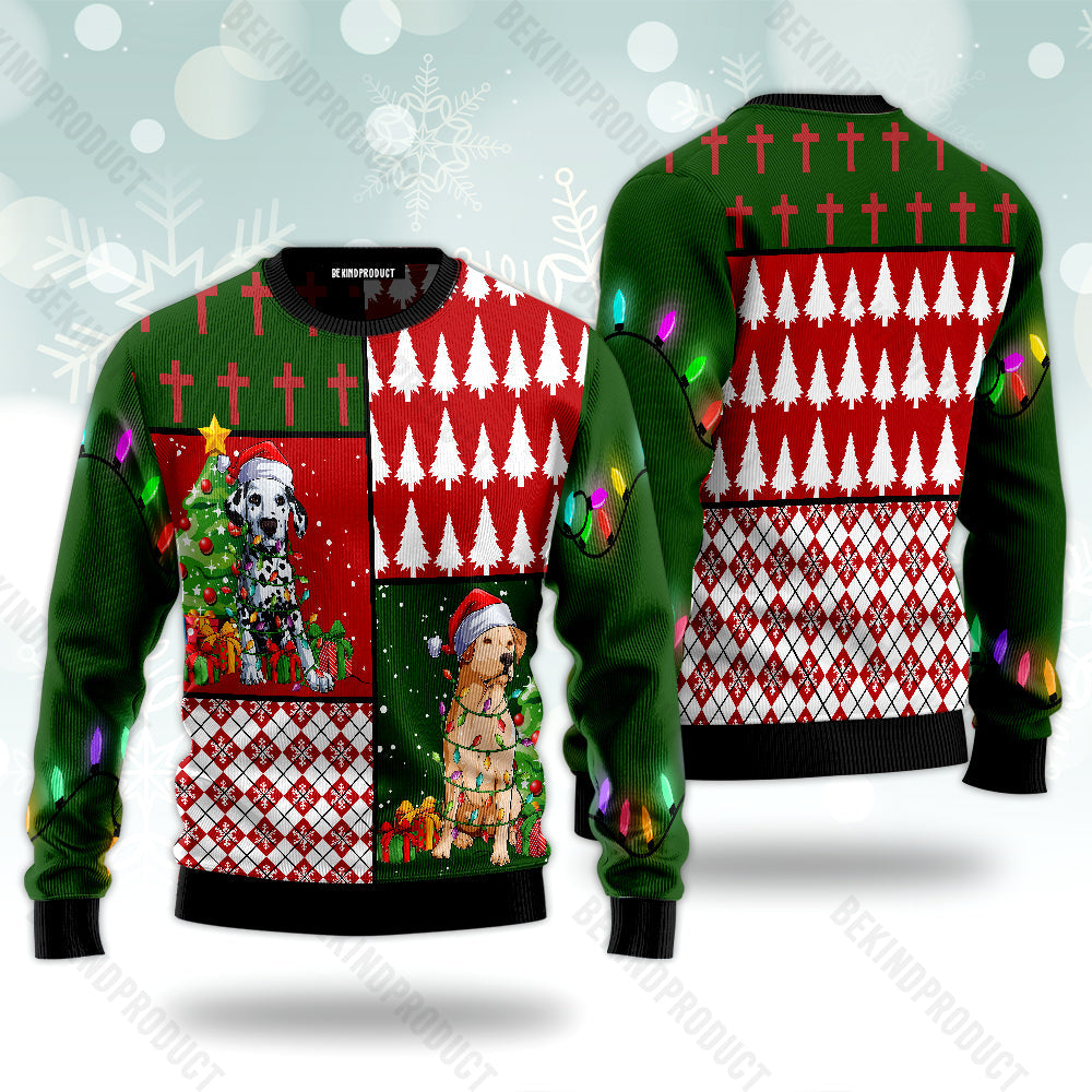 Labrador Dog Santa Hat Ugly Christmas Sweater For Men & Women Christmas Gift Sweater USN3024 - WeCustomit