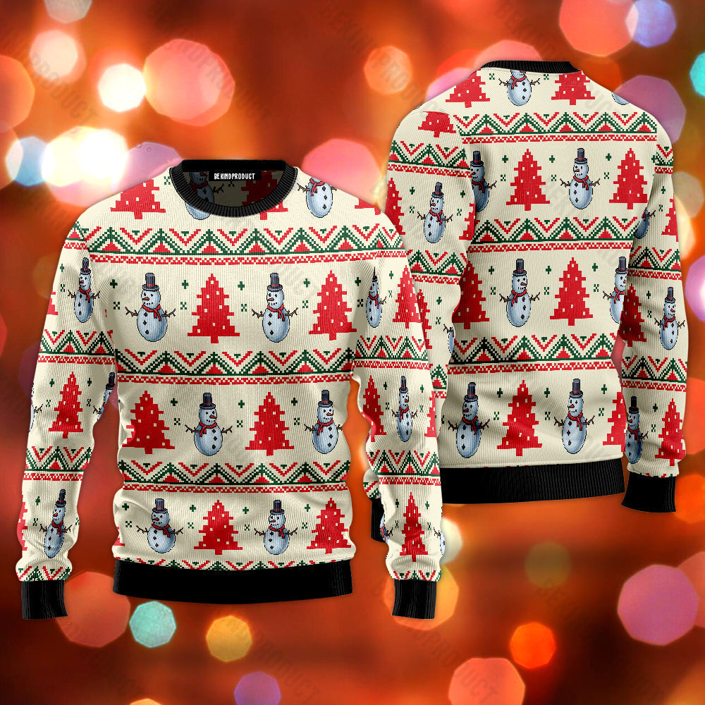 Amazing Snowman Ugly Christmas Sweater For Men & Women Christmas Gift Sweater USN3028 - WeCustomit