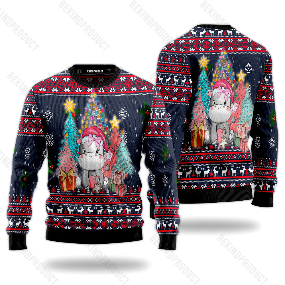 I Want A Hippopotamus For Christmas Ugly Christmas Sweater For Men & Women Christmas Gift Sweater USN3035 - WeCustomit