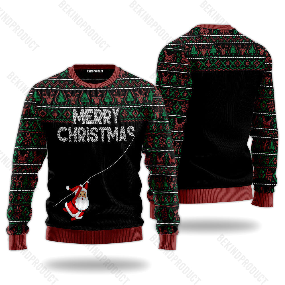 Funny Christmas Santa Claus Ugly Christmas Sweater For Men & Women Christmas Gift Sweater USN3060 - WeCustomit