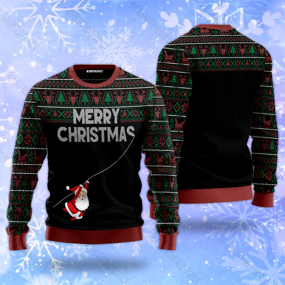 Funny Christmas Santa Claus Ugly Christmas Sweater For Men & Women Christmas Gift Sweater USN3060 - WeCustomit