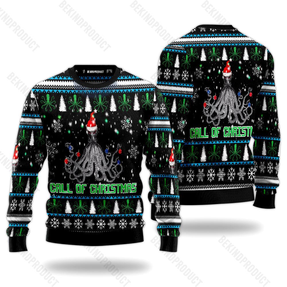 Call Of Christmas Ugly Christmas Sweater For Men & Women Christmas Gift Sweater USN3076 - WeCustomit