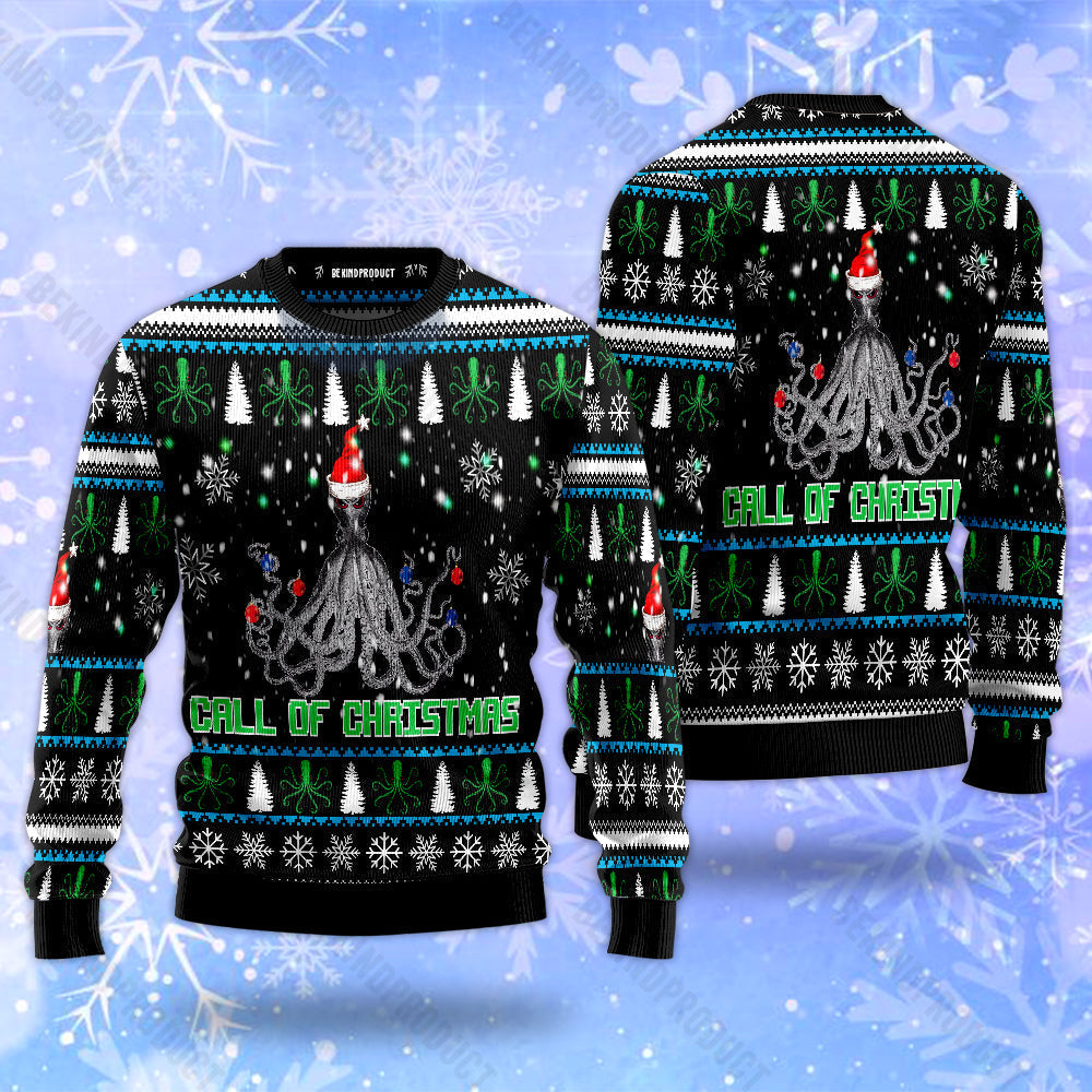 Call Of Christmas Ugly Christmas Sweater For Men & Women Christmas Gift Sweater USN3076 - WeCustomit