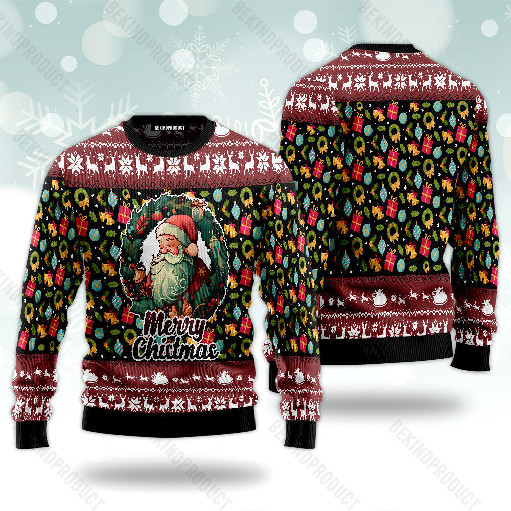 Santa Merry Christmas Ugly Christmas Sweater For Me & Women Christmas Gift Thanksgiving Sweater USN3078 - WeCustomit