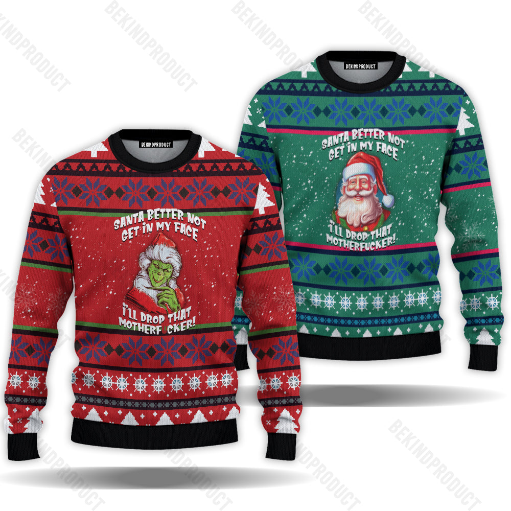 Step Brothers Funny Couple Ugly Christmas Sweater Christmas Gift Anniversary Sweater USNC1010 - WeCustomit