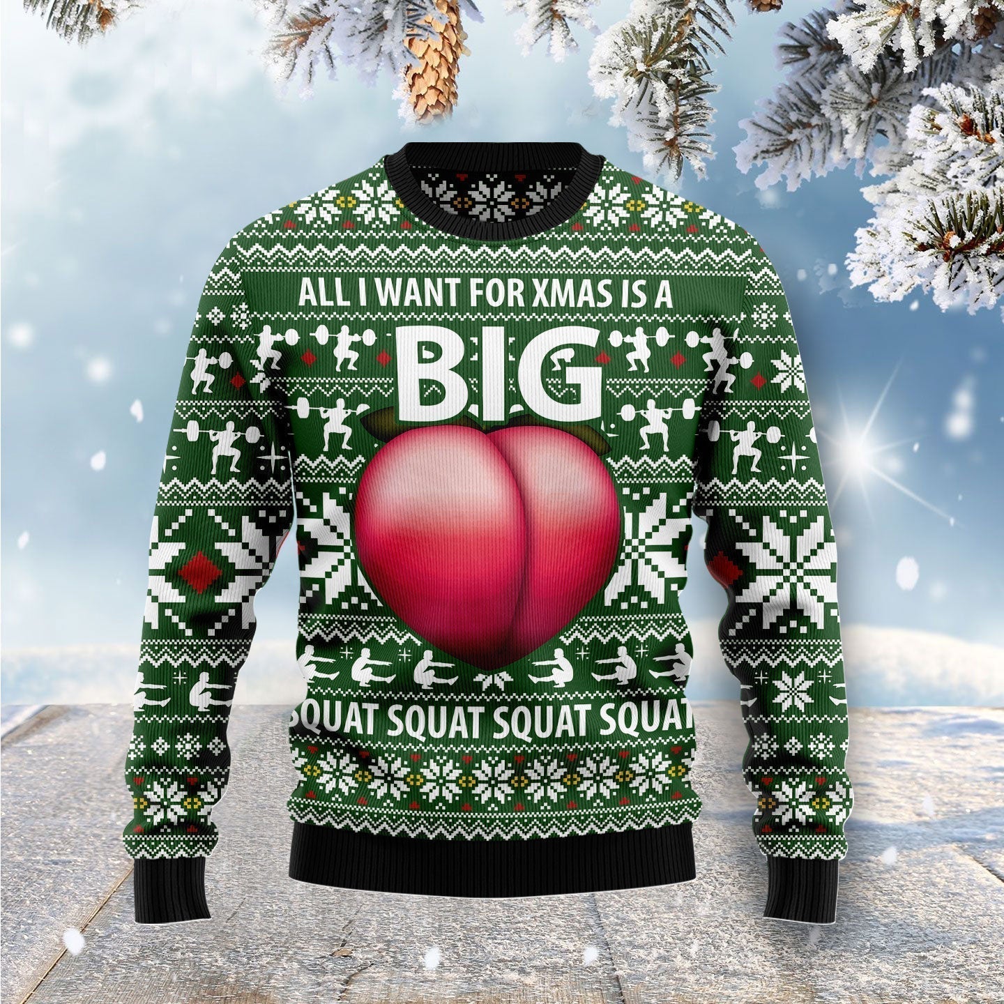 Big Booty Ugly Christmas Sweater For Men & Women Christmas Gift Sweater US1465 - WeCustomit