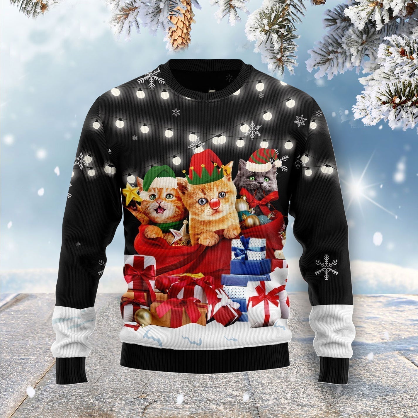 Cat Gifts Noel Ugly Christmas Sweater For Men & Women Christmas Gift Sweater US2878 - WeCustomit