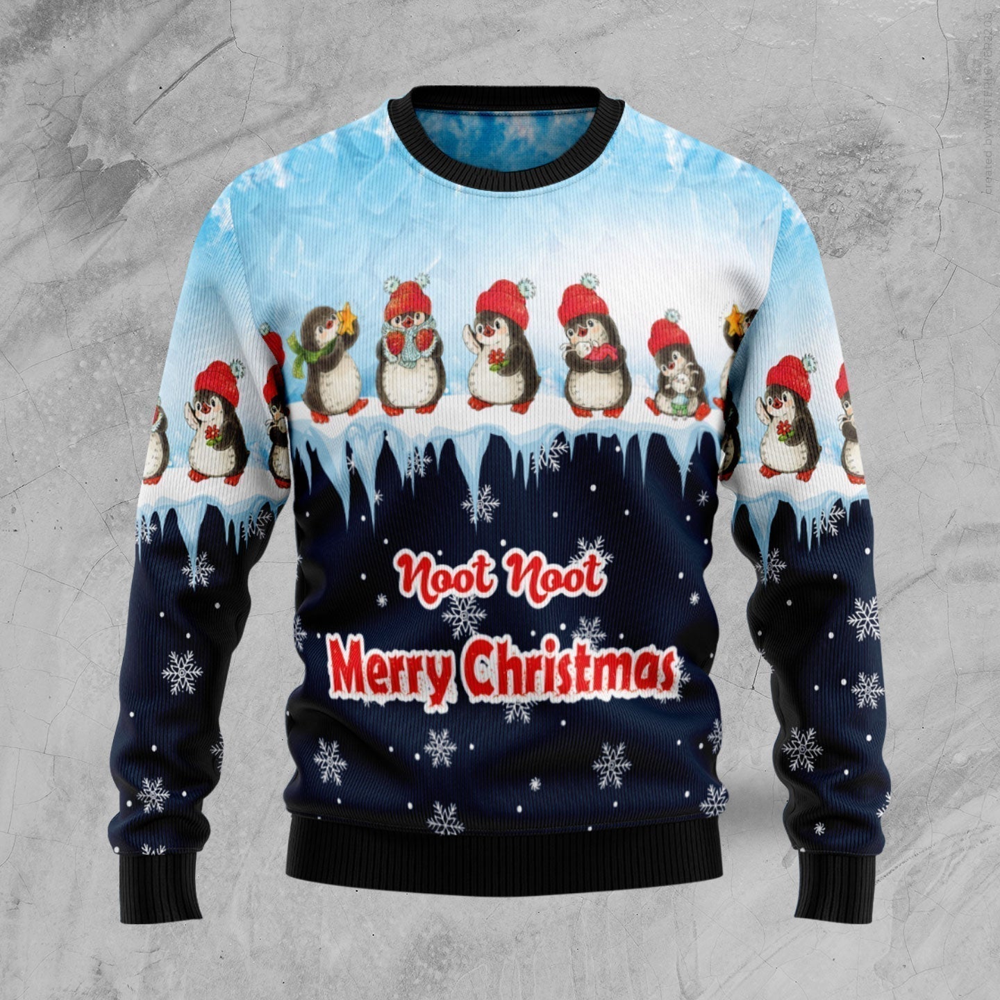 Penguin Xmas Ugly Christmas Sweater For Men & Women Christmas Gift Sweater US1865 - WeCustomit
