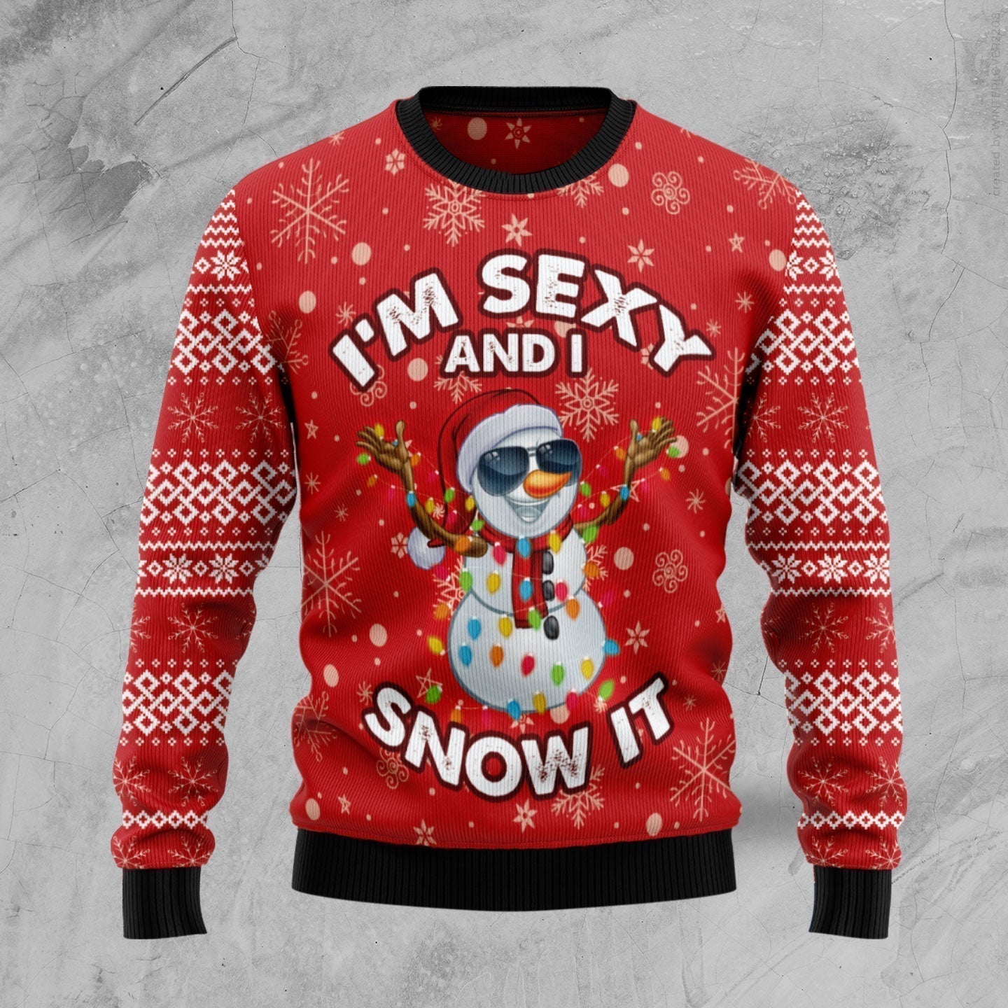 Snowman Ugly Christmas Sweater For Men & Women Christmas Gift Sweater US1722 - WeCustomit