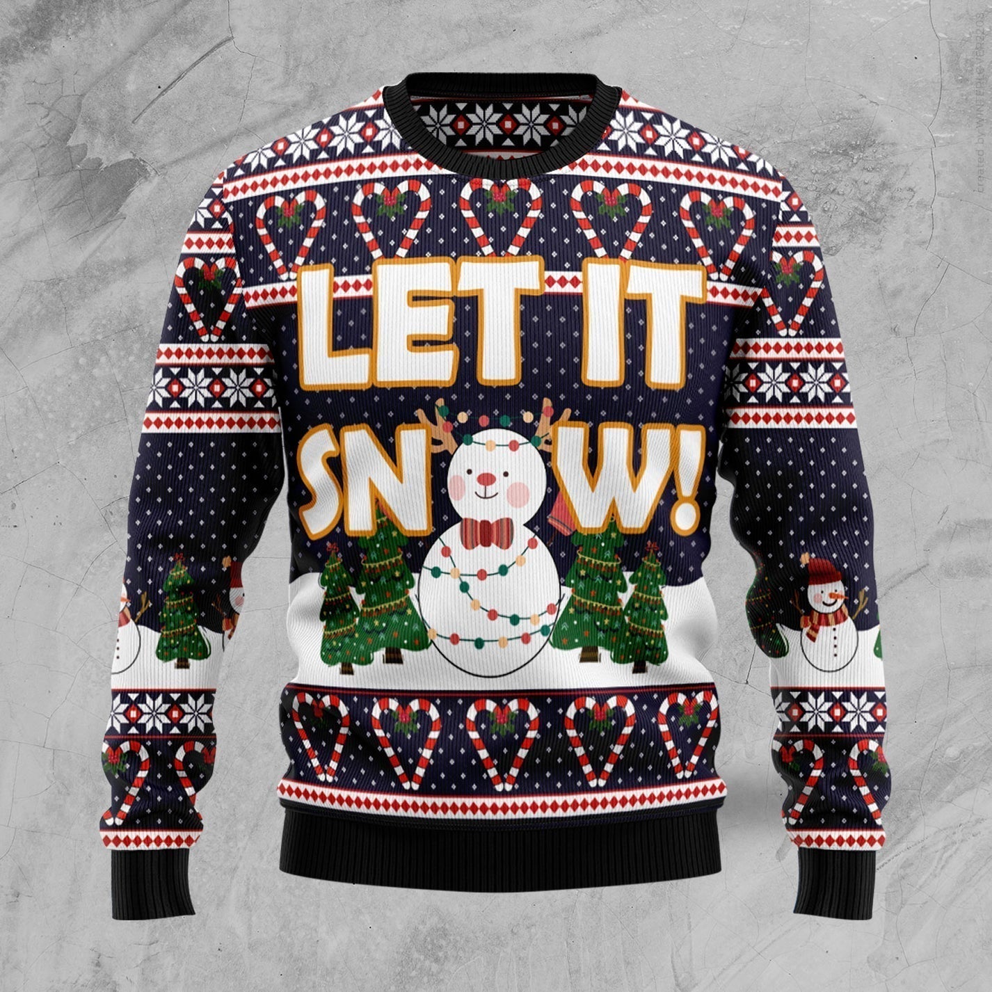 Let It Snow Ugly Christmas Sweater For Men & Women Christmas Gift Sweater US1553 - WeCustomit