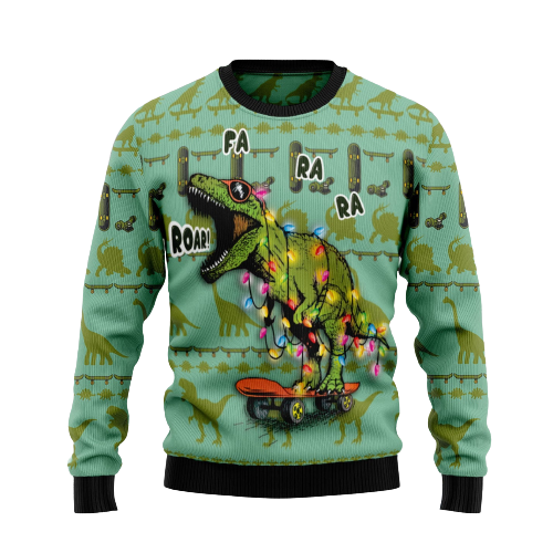 Dinosaur Ugly Christmas Sweater For Men & Women Christmas Gift Sweater US1493 - WeCustomit
