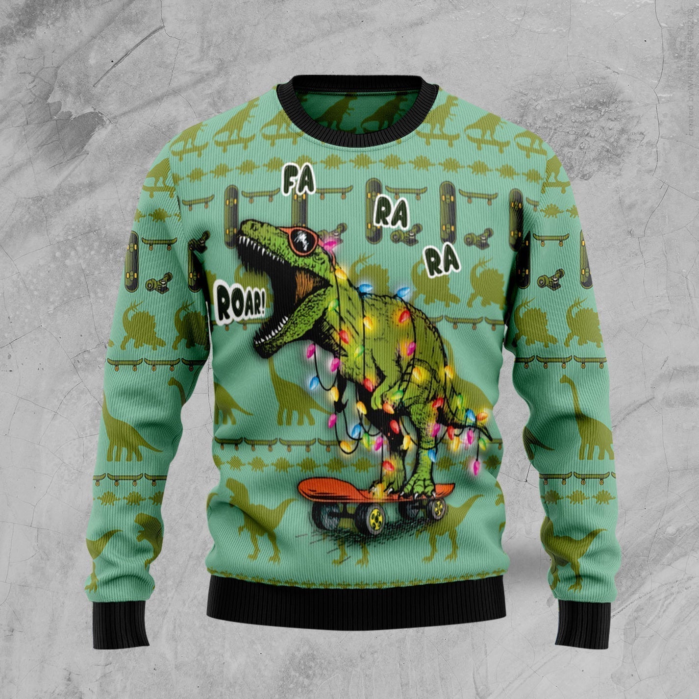 Dinosaur Ugly Christmas Sweater For Men & Women Christmas Gift Sweater US1493 - WeCustomit