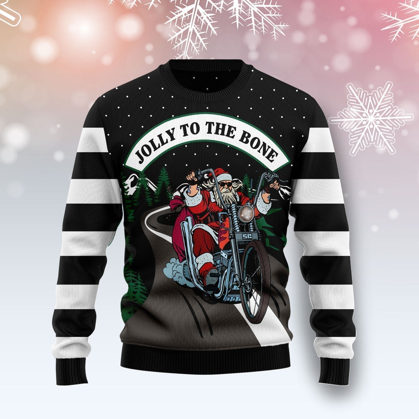 Jolly To The Bone Ugly Sweater For Men & Women Christmas Gift Sweater US2802 - WeCustomit