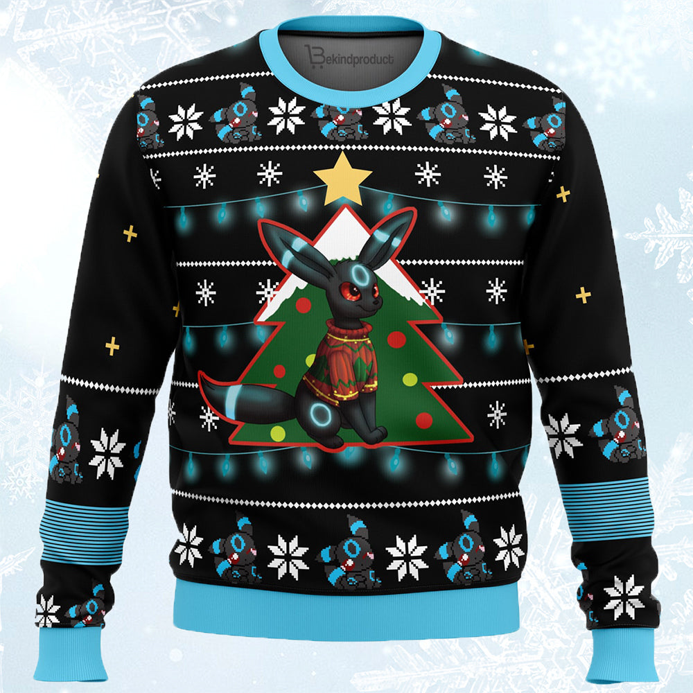 Umbreon Ugly Christmas Sweater For Men & Women Christmas Gift Sweater PT506 - WeCustomit