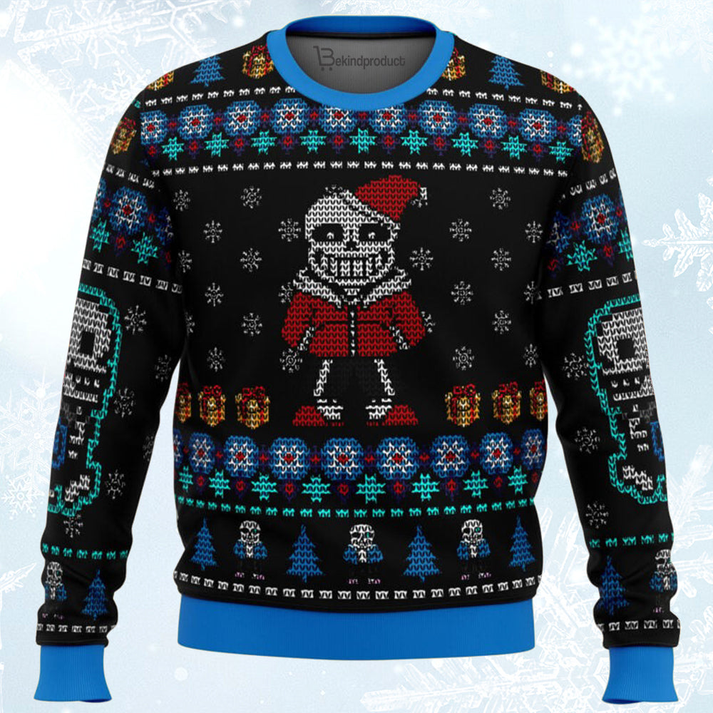 Undertale Sans Ugly Christmas Sweater For Men & Women Christmas Gift Sweater BH126 - WeCustomit
