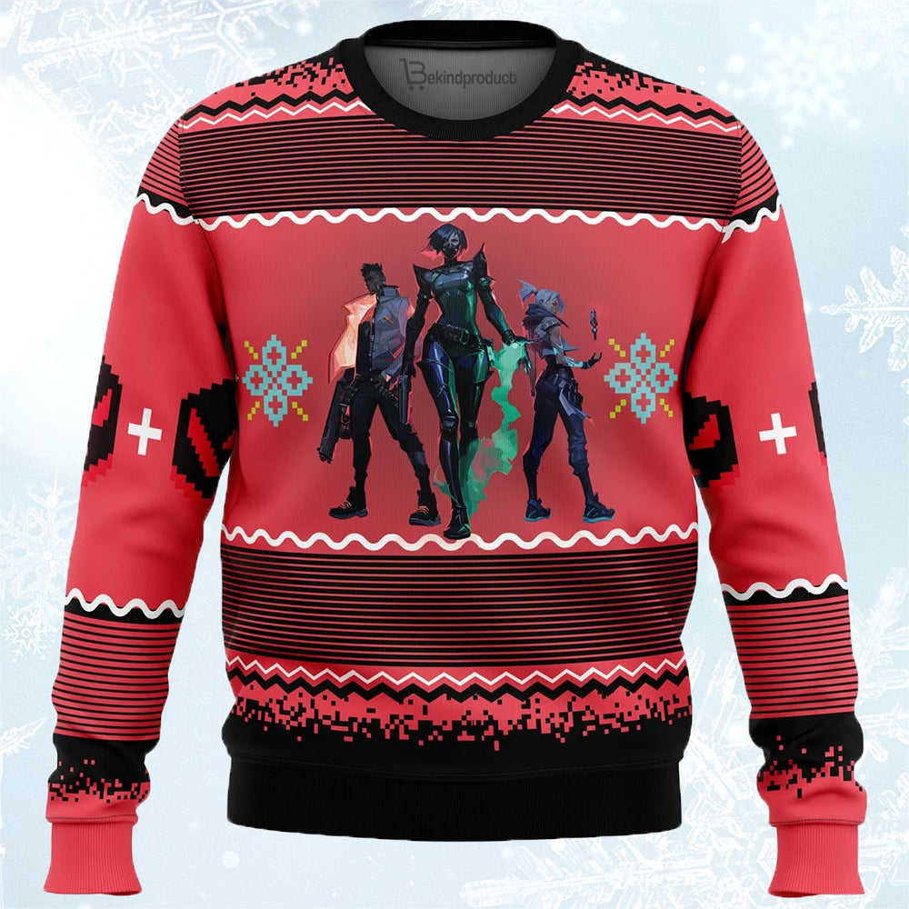 Valorant Ugly Christmas Sweater For Men & Women Christmas Gift Sweater PT820 - WeCustomit