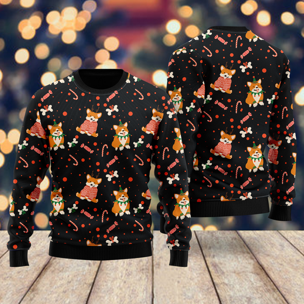 Very Cute Xmas Dog Pattern Ugly Christmas Sweater For Men & Women Christmas Gift Sweater US2010 - WeCustomit