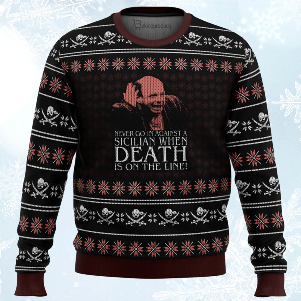 Vizzini The Princess Bride Ugly Christmas Sweater For Men & Women Christmas Gift Sweater BH283 - WeCustomit