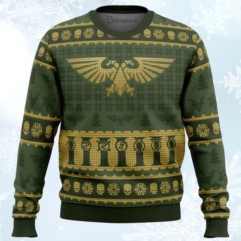 Warhammer 40k Imperium Ugly Christmas Sweater For Men & Women Christmas Gift Sweater BH043 - WeCustomit
