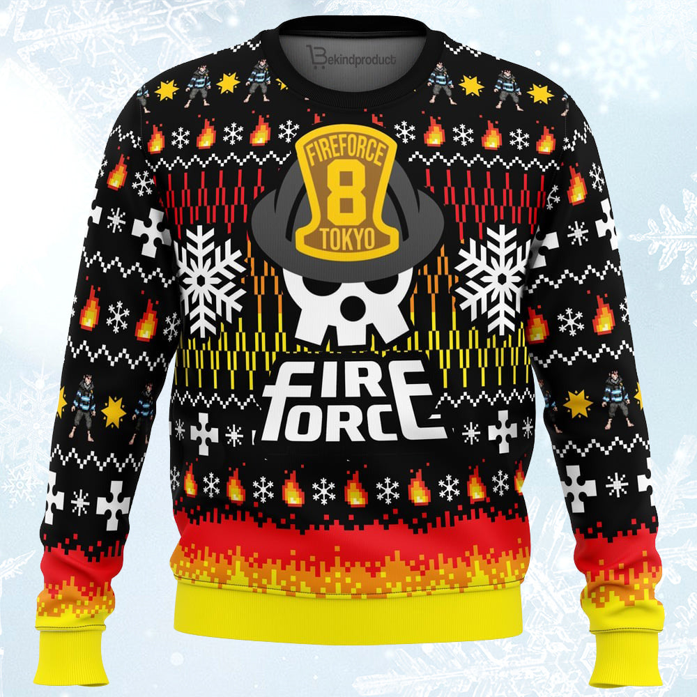 We Didn’t Start the Fire this Christmas Fire Force Ugly Christmas Sweater For Men & Women Christmas Gift Sweater PT038 - WeCustomit
