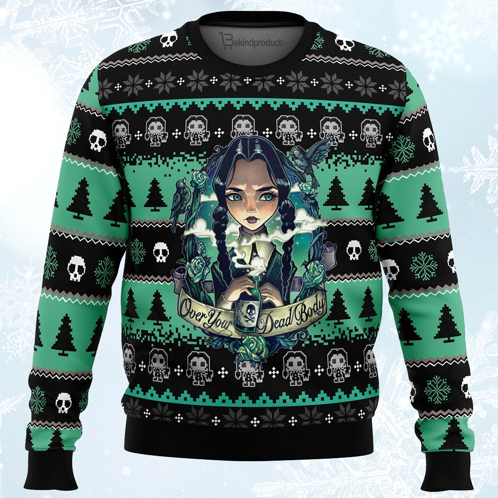 Wednesday Addams Ugly Christmas Sweater For Men & Women Christmas Gift Sweater PT396 - WeCustomit
