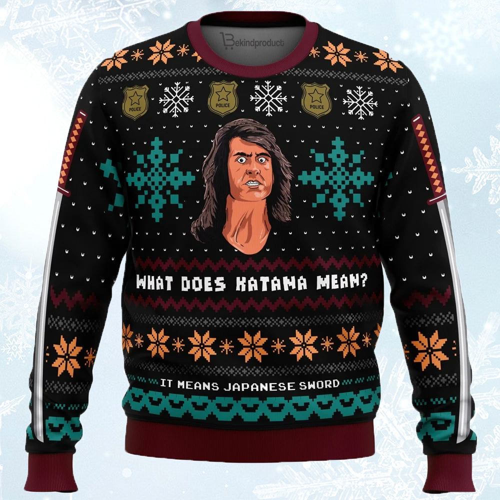 What does Katana mean Ugly Christmas Sweater For Men & Women Christmas Gift Sweater PT783 - WeCustomit