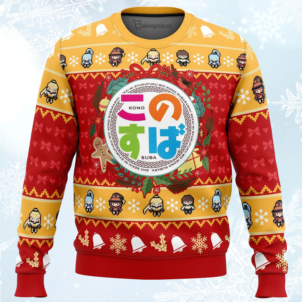 Wonderful Christmas Konosuba Ugly Christmas Sweater For Men & Women Christmas Gift Sweater PT319 - WeCustomit