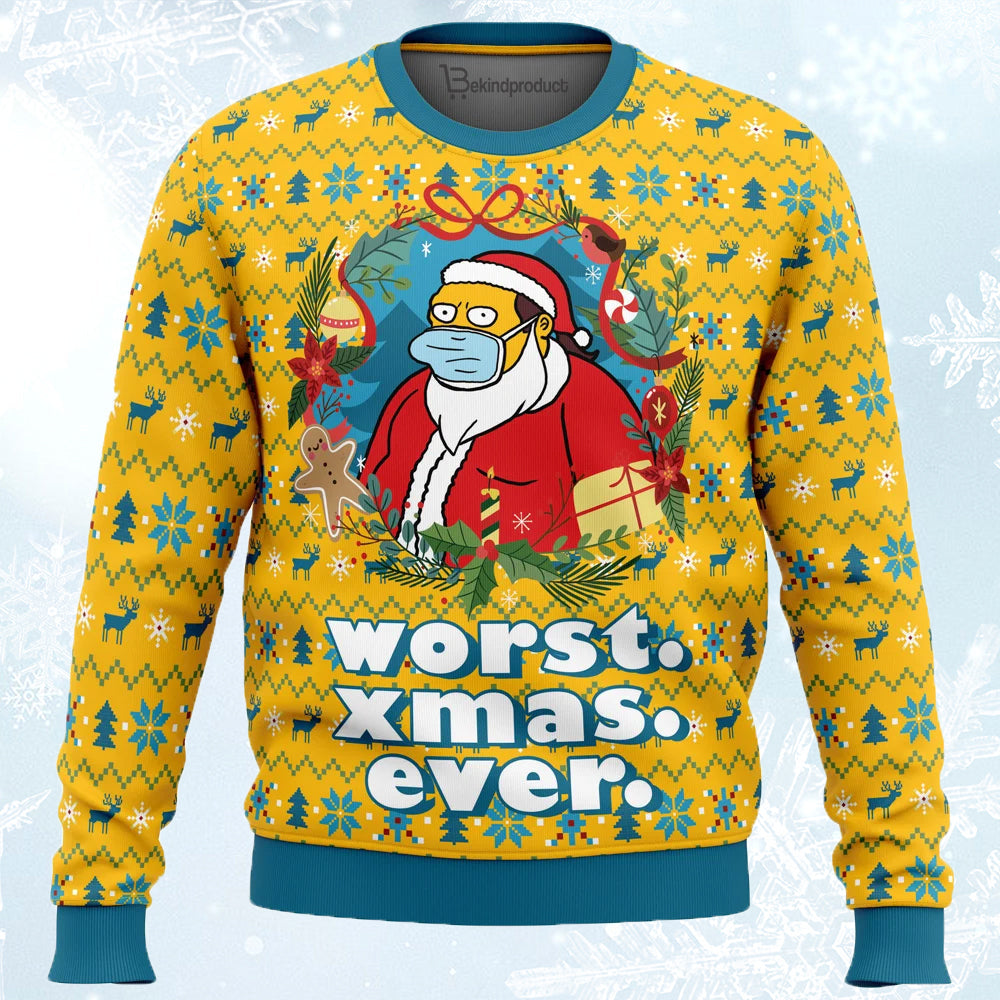 Worst Christmas Ever Ugly Christmas Sweater For Men & Women Christmas Gift Sweater PT859 - WeCustomit
