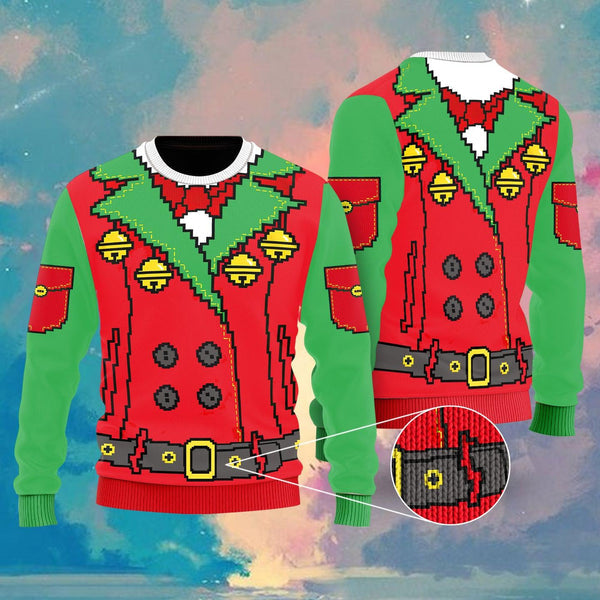 Xmas Tree Green Ugly Christmas Sweater For Men & Women Christmas Gift Sweater US1822 - WeCustomit