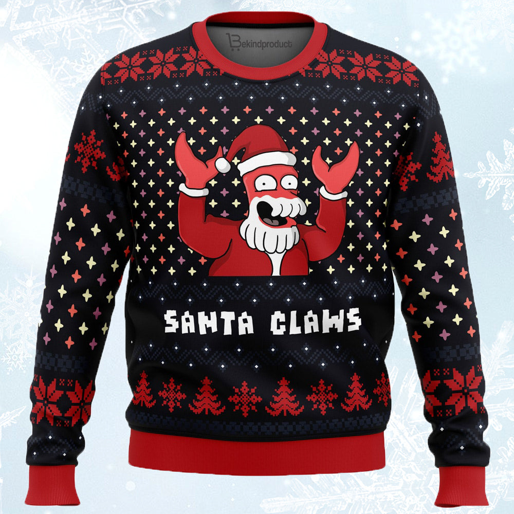 Santa-Claws Ugly Christmas Sweater For Men & Women Christmas Gift Sweater PT509 - WeCustomit