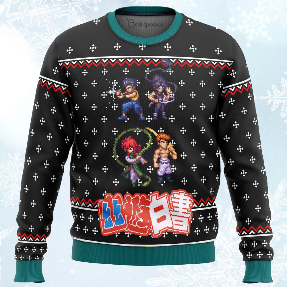 YUYU HAKUSHO Ugly Christmas Sweater For Men & Women Christmas Gift Sweater PT745 - WeCustomit