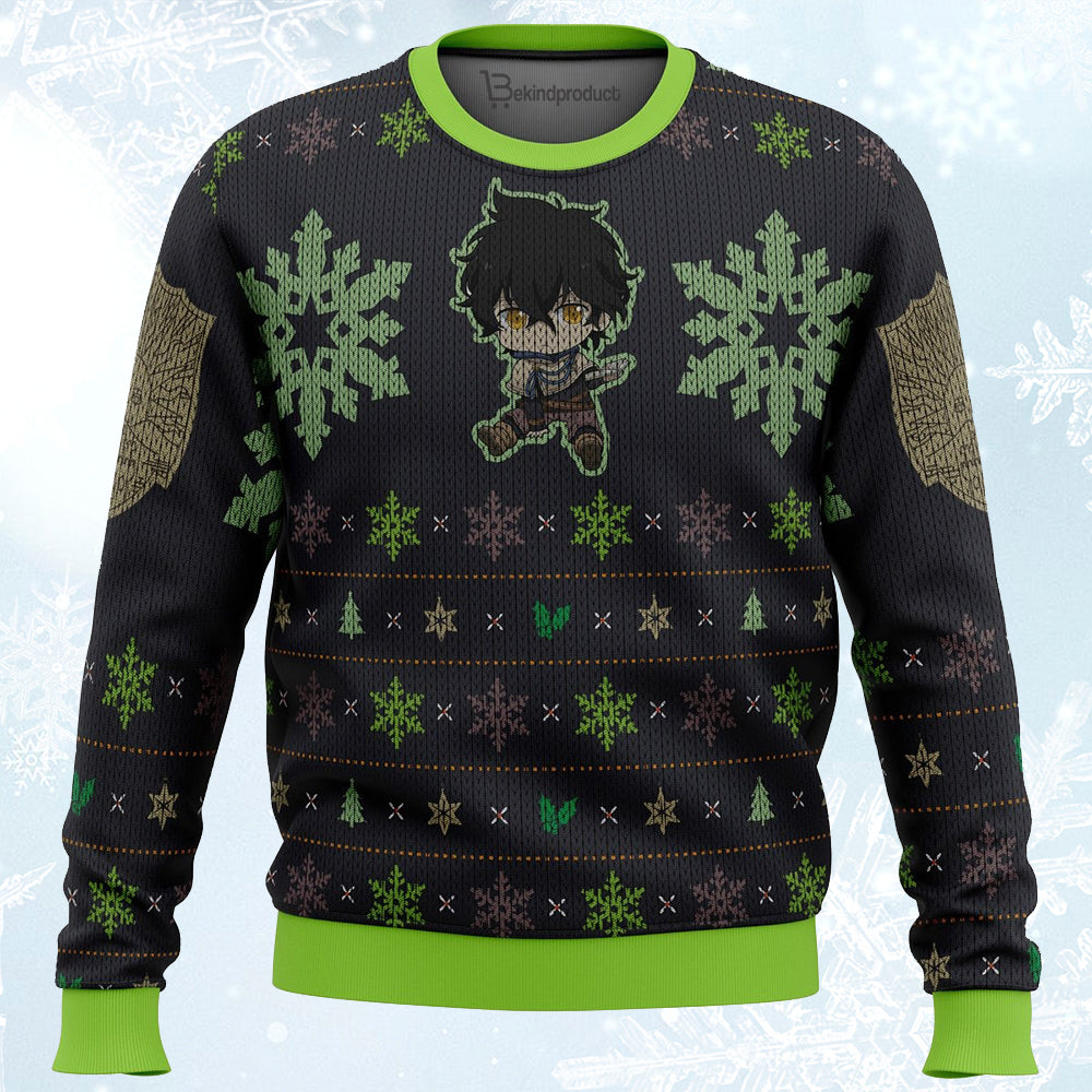 Yuno Black Clover Ugly Christmas Sweater For Men & Women Christmas Gift Sweater PT358 - WeCustomit