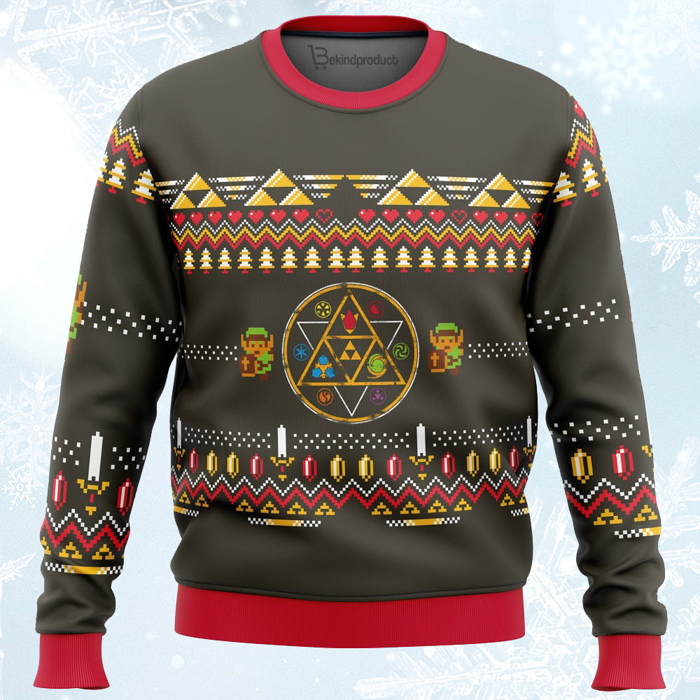 Zelda Rubies Ugly Christmas Sweater For Men & Women Christmas Gift Sweater PT040 - WeCustomit
