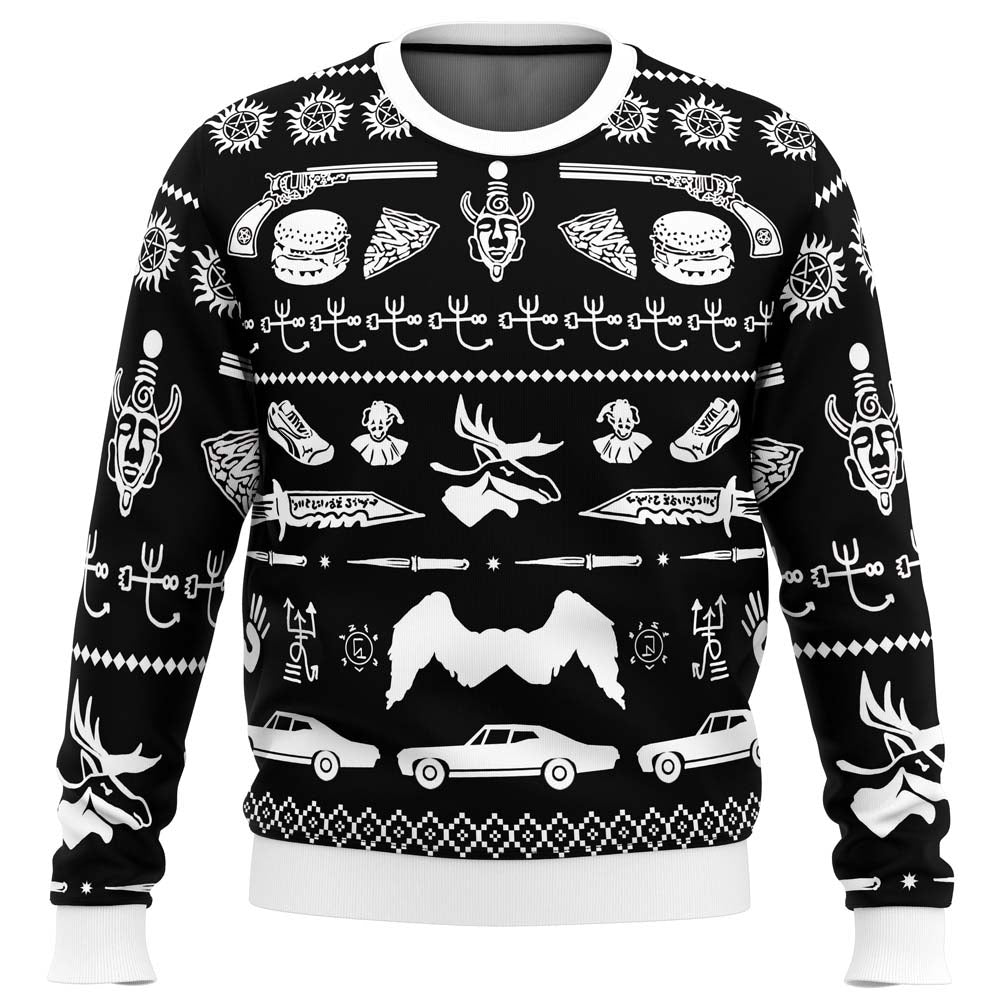 A Very Supernatural Christmas Supernatural Ugly Christmas Sweater - WeCustomit