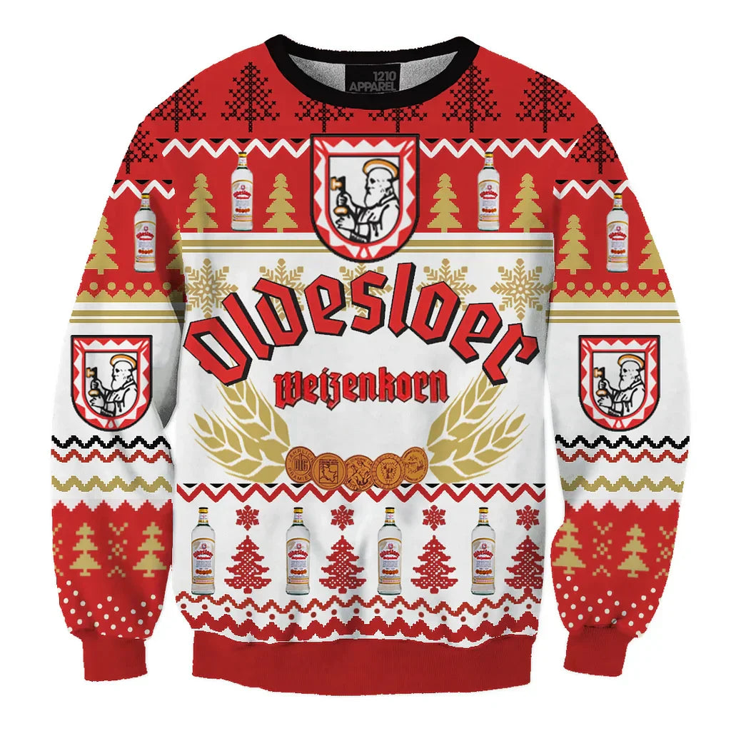 Unisex Oldesloer 3D Ugly Christmas Sweater For Men & Women Christmas Gift Sweater BH1070 - WeCustomit