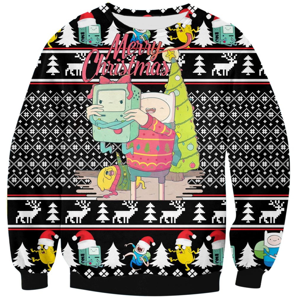Adventure Time Ugly Christmas Sweater For Men & Women Christmas Gift Sweater US4358 - WeCustomit