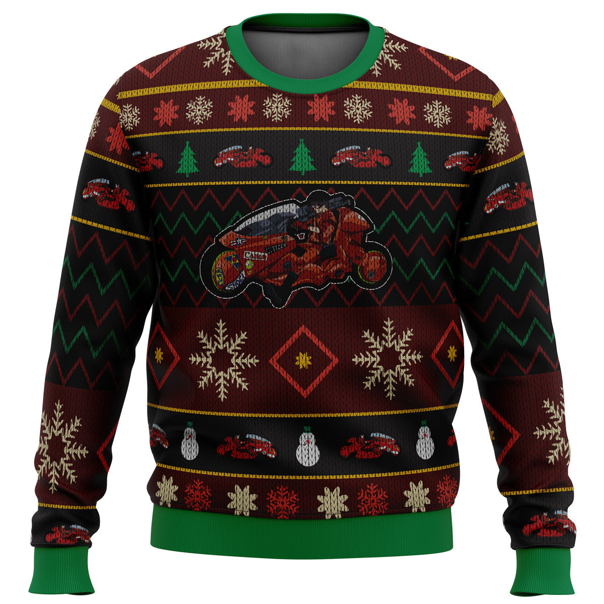 Akira Shotaro Kaneda Bike Ugly Christmas Sweater - WeCustomit