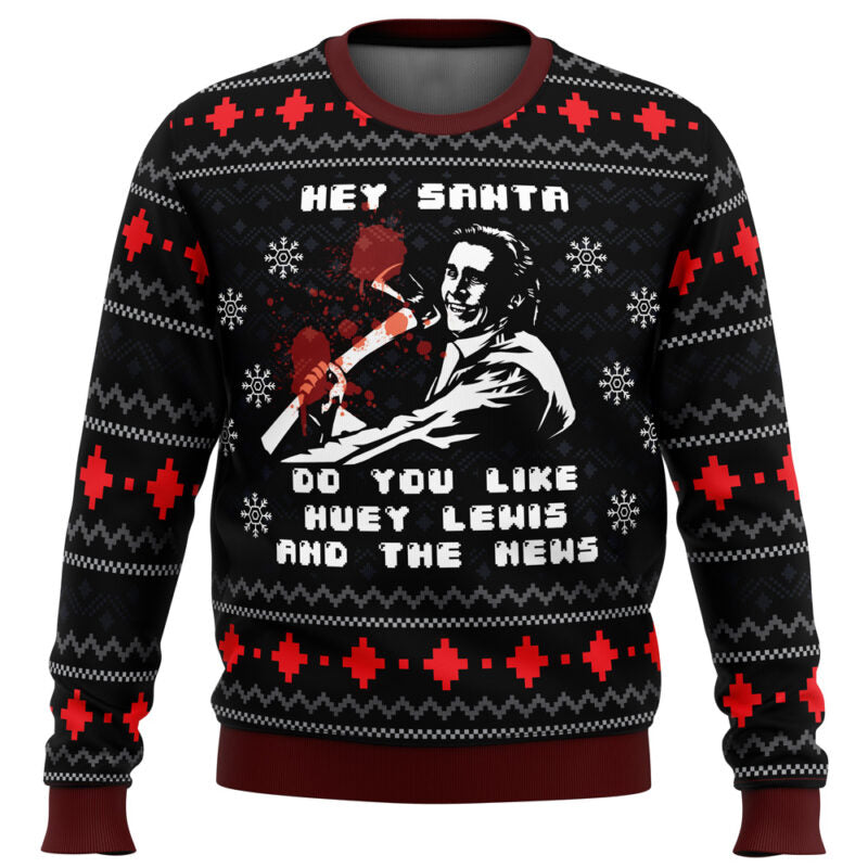 American Santa American Psycho Ugly Christmas Sweater - WeCustomit
