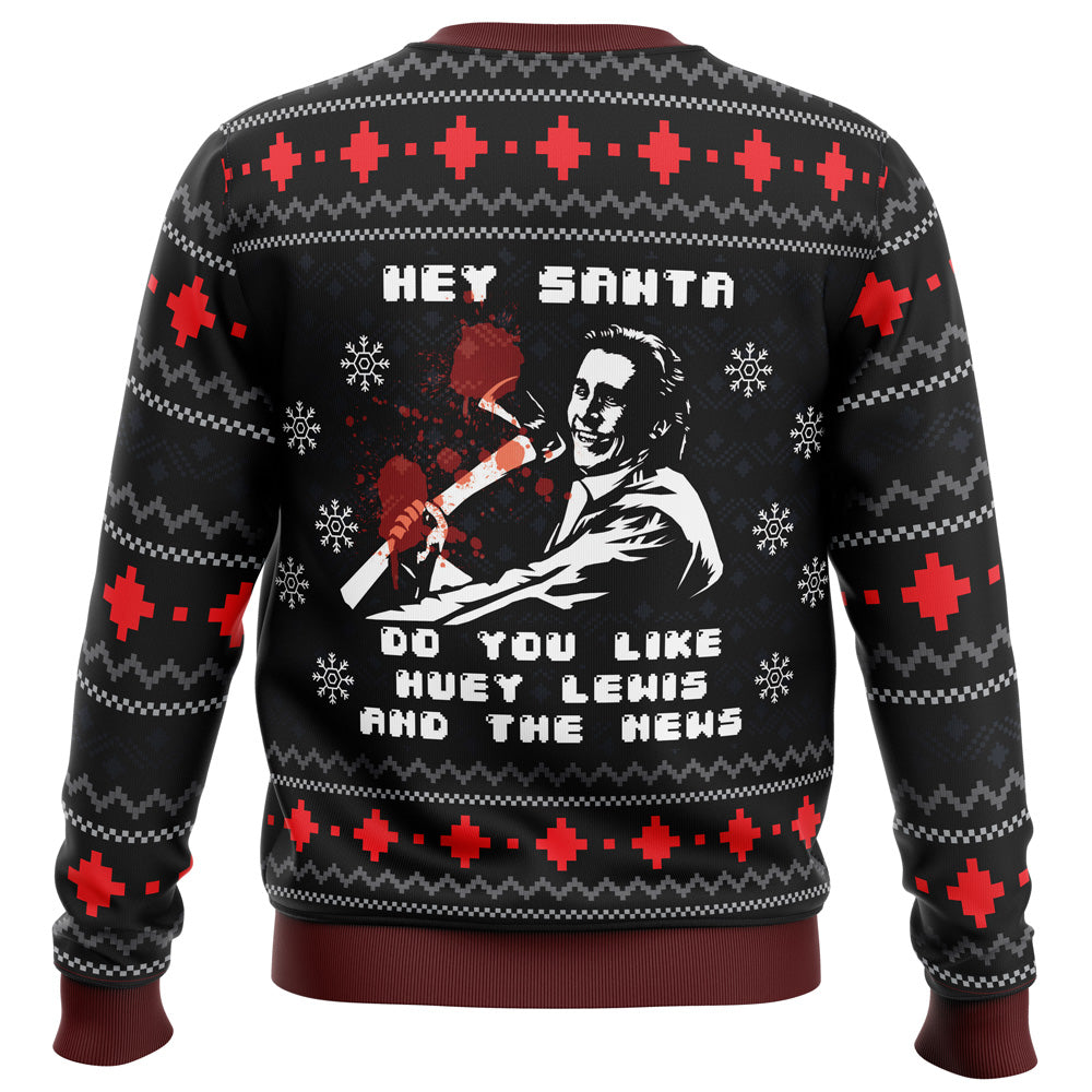 American Santa American Psycho Ugly Christmas Sweater - WeCustomit