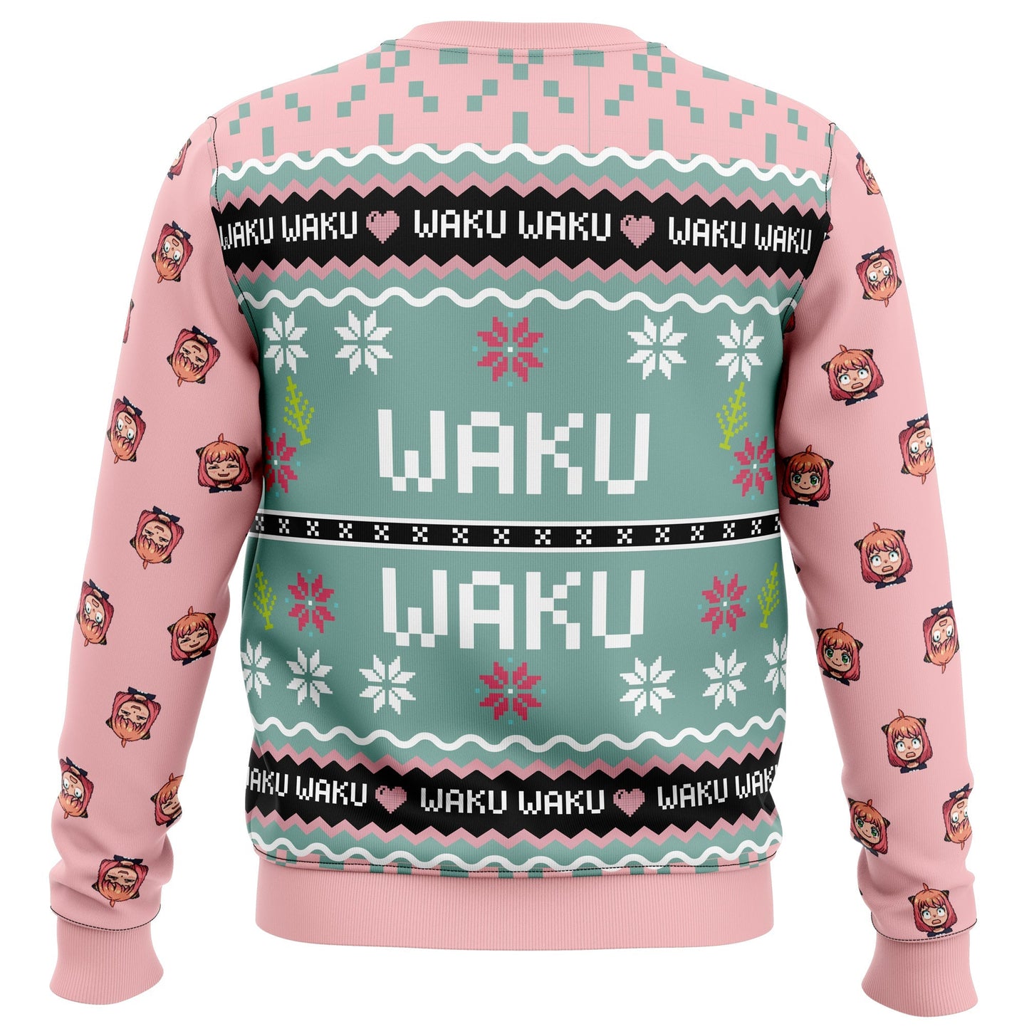 Anya Forger Waku Waku Spy x Family Ugly Christmas Sweater - WeCustomit