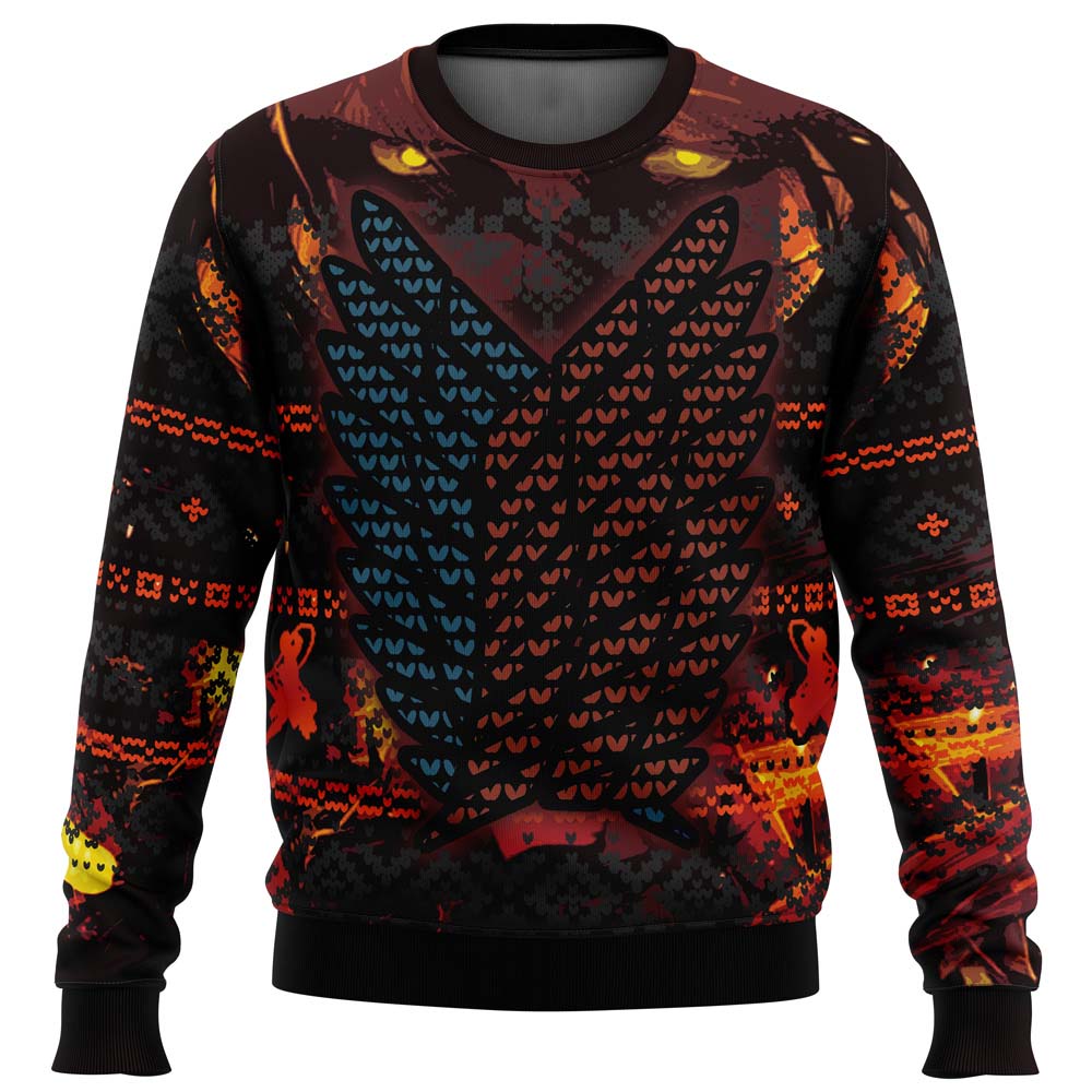 Attack on Titan Ugly Christmas Sweater - WeCustomit