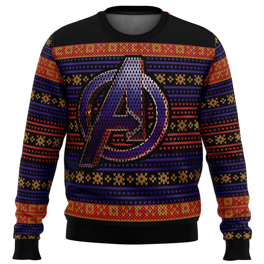 Avengers Logo Ugly Christmas Sweater - WeCustomit