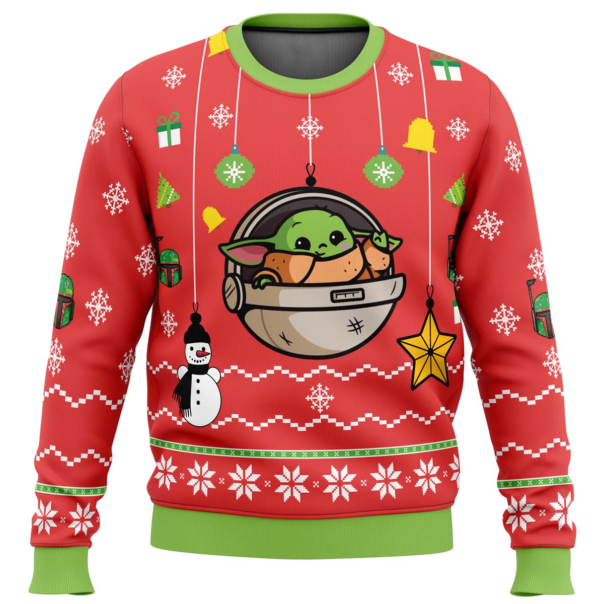 Baby Yoda Ugly Christmas Sweater - WeCustomit