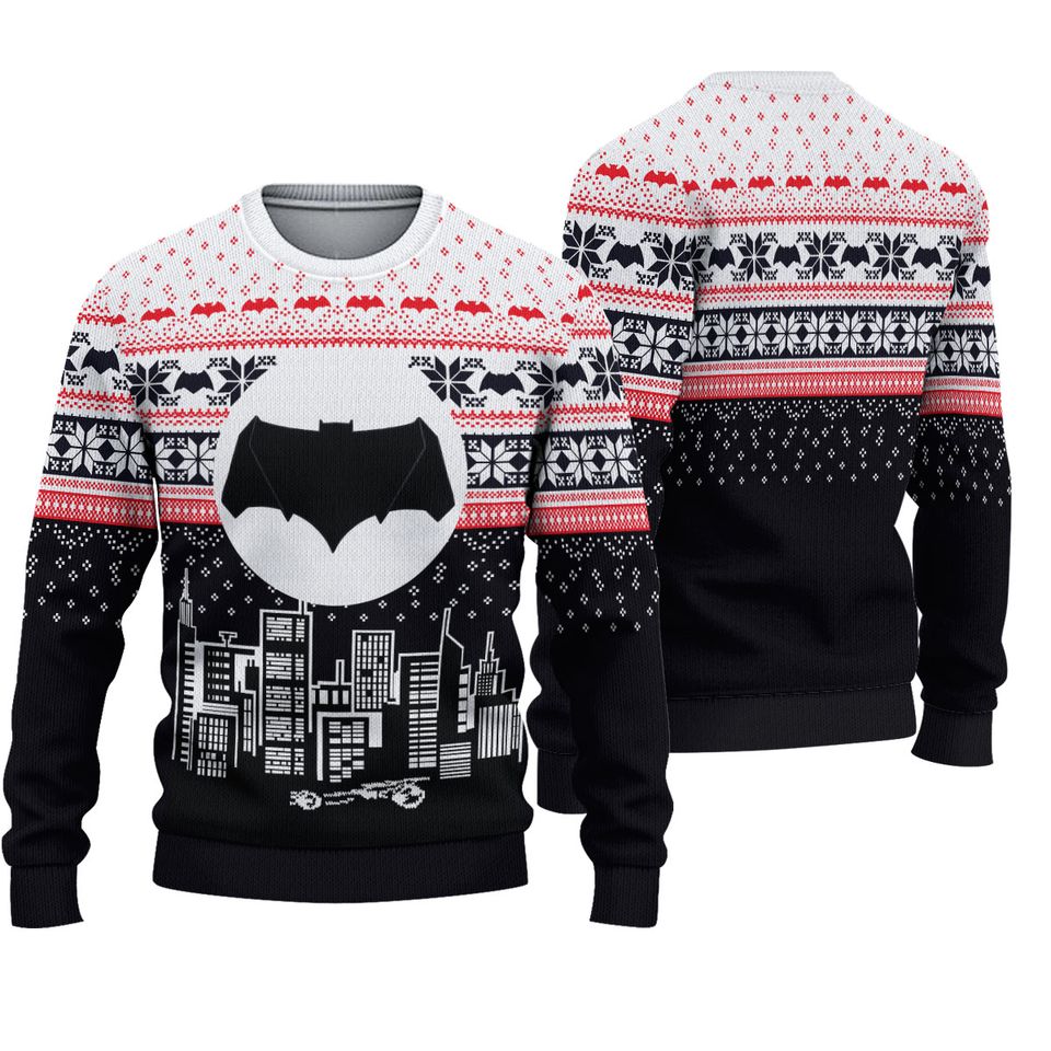 Batman Ugly Christmas Sweater For Men & Women Christmas Gift Sweater PT996 - WeCustomit