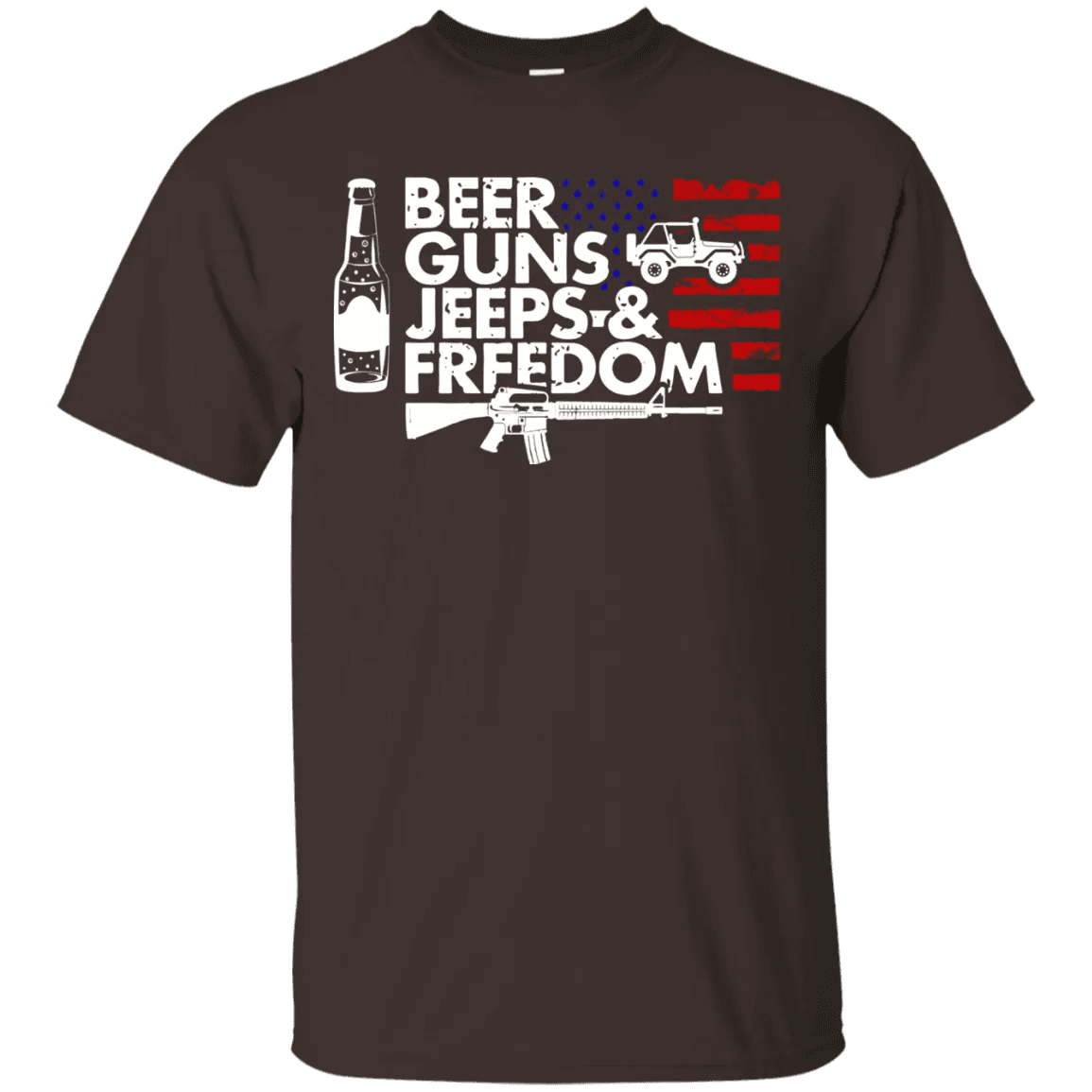 Beer Guns Jeeps & Freedom Shirt - WeCustomit