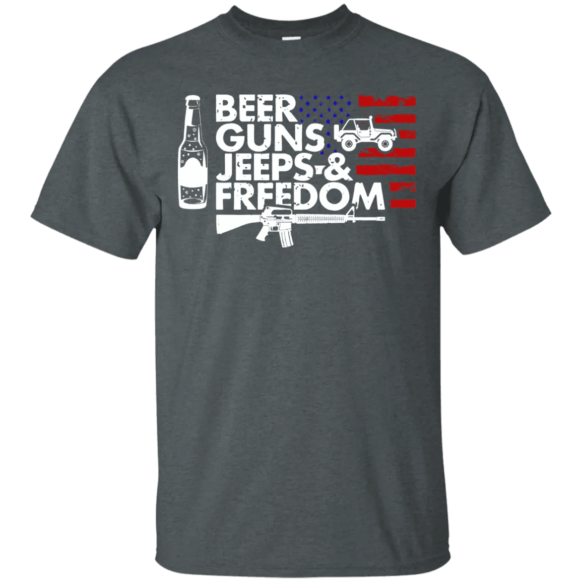 Beer Guns Jeeps & Freedom Shirt - WeCustomit